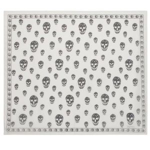 Alexander McQueen Silk Skull Chiffon Scarf